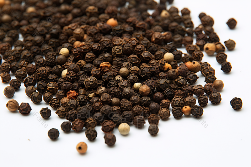 白色背景的胡椒食材大料,高清,摄影图,摄影图片,图片大全,摄影图免费下载